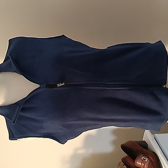 Womans medium marine blue fleece Woolrich vest 💙 - Picture 1 of 5